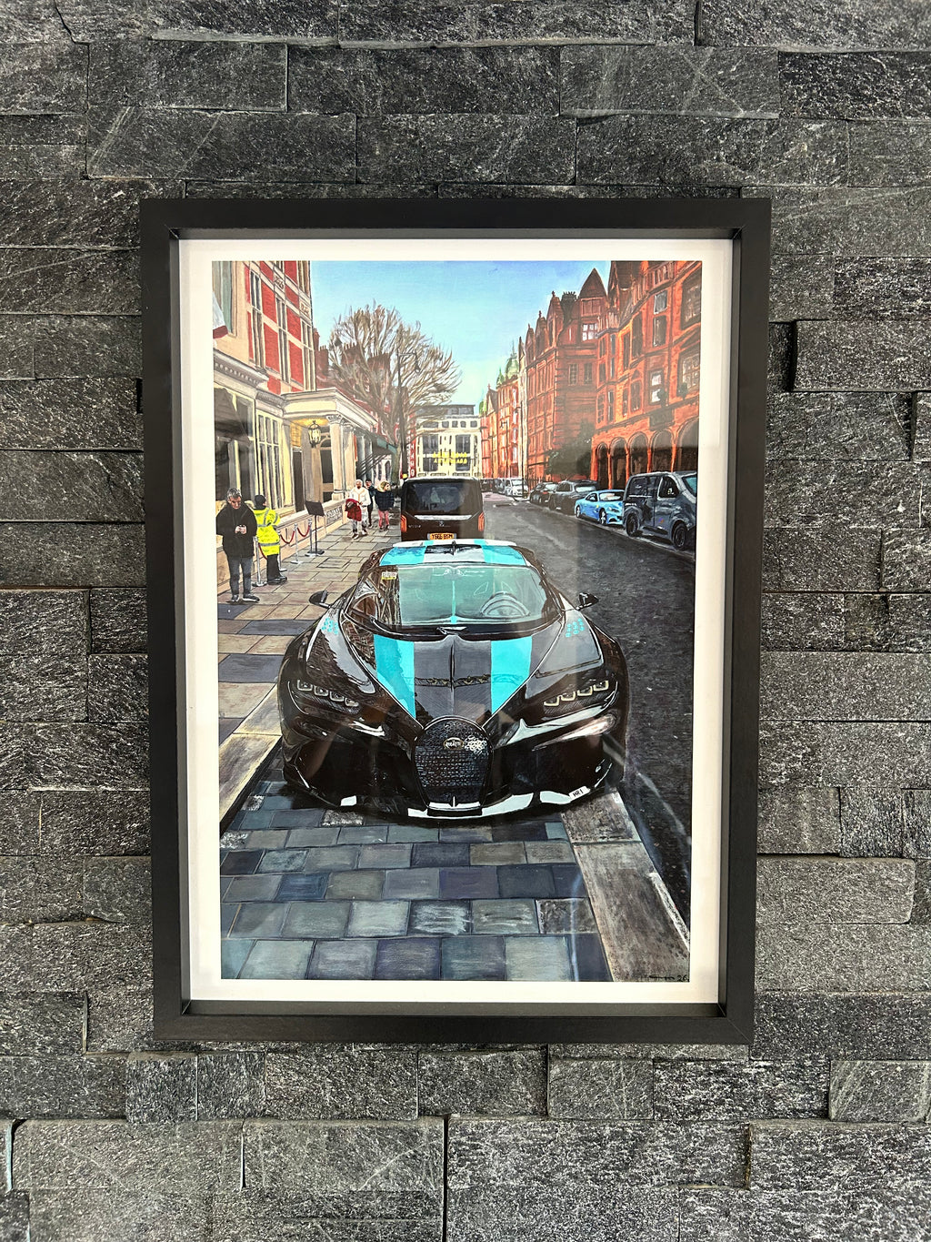 Bugatti Chiron Diamante Noir A3-Druck