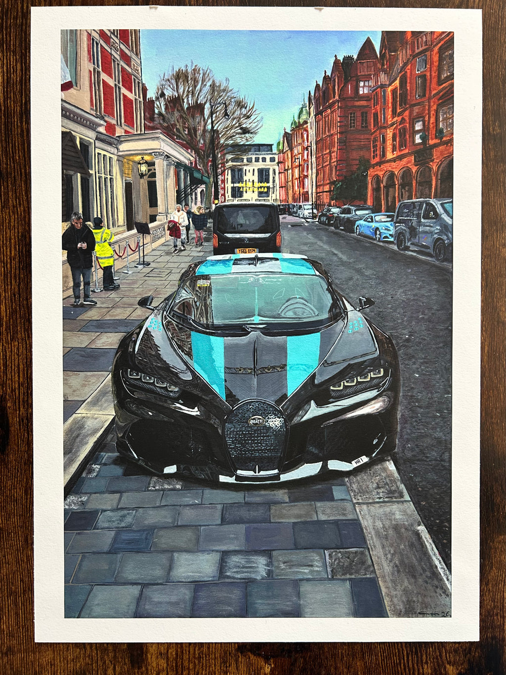 Bugatti Chiron Diamante Noir A3-Druck